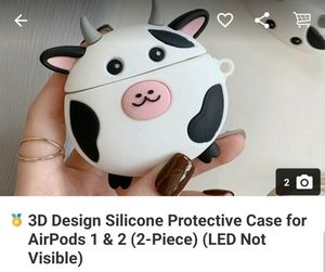 Airpods 1 & 2 silicone cover New. In original pack